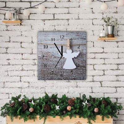Glasuhr Quadrat Heiliger Engel Winter-