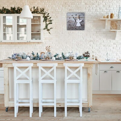 Glasuhr Quadrat Heiliger Engel Winter-
