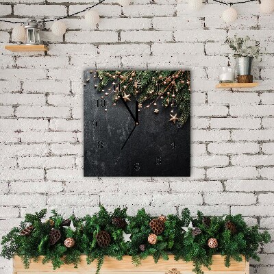 Glasuhr Quadrat Christbaumschmuck Weihnachtsstern