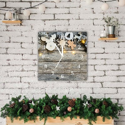 Glasuhr Quadrat Weihnachtsbaum-Dekoration Weihnachtsgeschenke