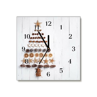 Glasuhr Quadrat Lebkuchen Christbaumschmuck