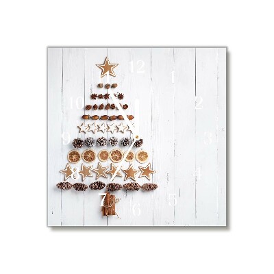 Glasuhr Quadrat Lebkuchen Christbaumschmuck