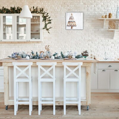 Glasuhr Quadrat Lebkuchen Christbaumschmuck