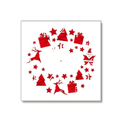 Glasuhr Quadrat Weihnachtsdekorationen
