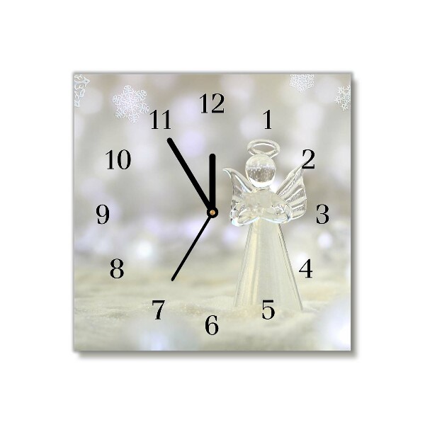 Glasuhr Quadrat Heiliger Engel Glass Ornament