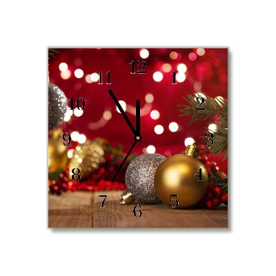 Glasuhr Quadrat Weihnachtsbaumkugeln Weihnachtsschmuck