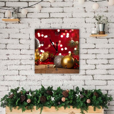 Glasuhr Quadrat Weihnachtsbaumkugeln Weihnachtsschmuck