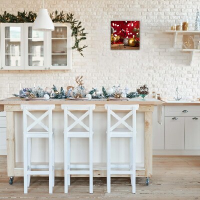 Glasuhr Quadrat Weihnachtsbaumkugeln Weihnachtsschmuck
