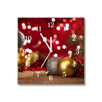 Glasuhr Quadrat Weihnachtsbaumkugeln Weihnachtsschmuck