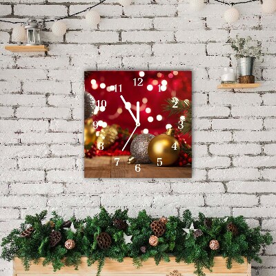 Glasuhr Quadrat Weihnachtsbaumkugeln Weihnachtsschmuck