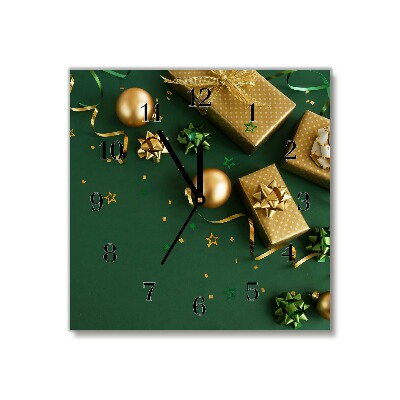 Glasuhr Quadrat Geschenke Winter-Feiertags-Dekorationen