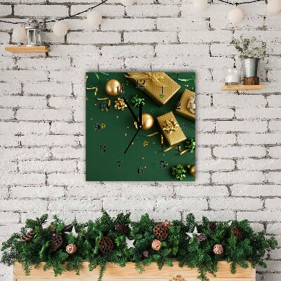 Glasuhr Quadrat Geschenke Winter-Feiertags-Dekorationen