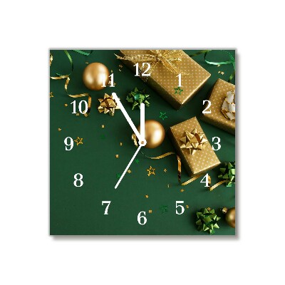 Glasuhr Quadrat Geschenke Winter-Feiertags-Dekorationen