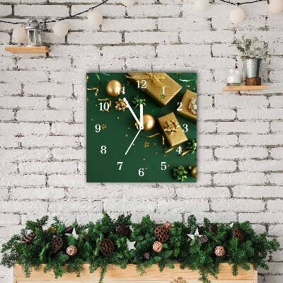 Glasuhr Quadrat Geschenke Winter-Feiertags-Dekorationen