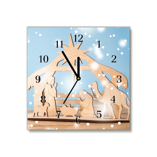 Glasuhr Quadrat Stabiles Weihnachten Winter