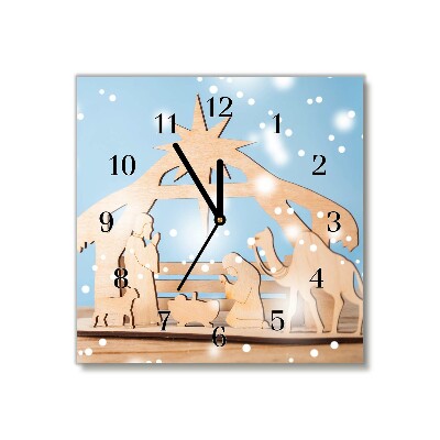 Glasuhr Quadrat Stabiles Weihnachten Winter