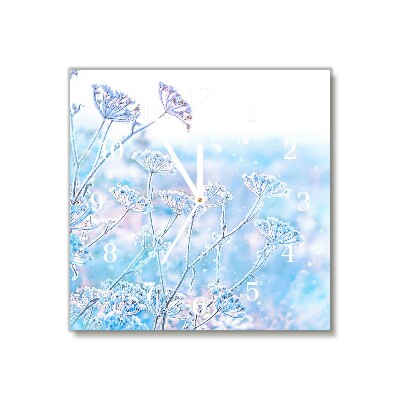 Glasuhr Quadrat Winter-Schnee-Weihnachten