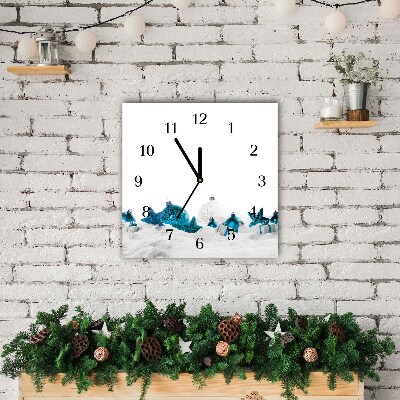 Glasuhr Quadrat Schneekugeln Weihnachtsschmuck