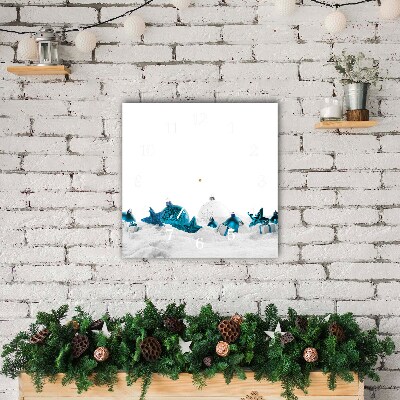 Glasuhr Quadrat Schneekugeln Weihnachtsschmuck