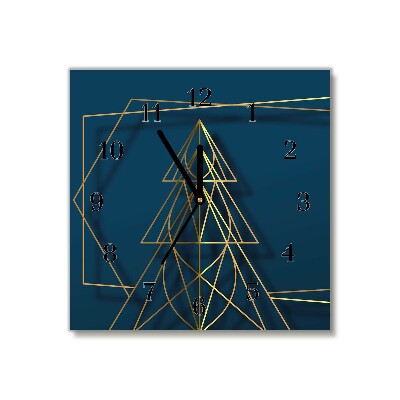 Glasuhr Quadrat Weihnachten Weihnachtsbaum