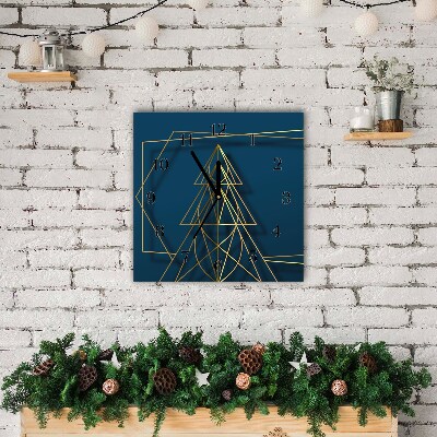 Glasuhr Quadrat Weihnachten Weihnachtsbaum