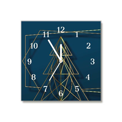 Glasuhr Quadrat Weihnachten Weihnachtsbaum
