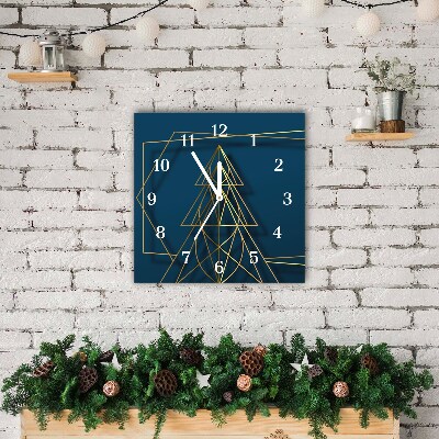 Glasuhr Quadrat Weihnachten Weihnachtsbaum