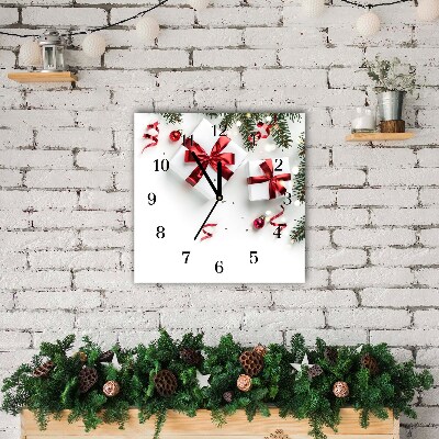 Glasuhr Quadrat Heilige Weihnachtsgeschenke Reisig