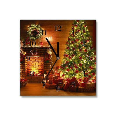 Glasuhr Quadrat Weihnachten Kamin Weihnachtsgeschenk
