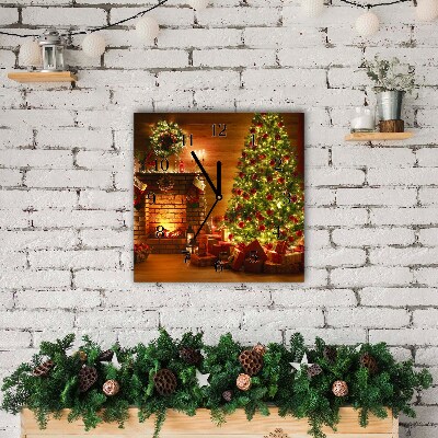 Glasuhr Quadrat Weihnachten Kamin Weihnachtsgeschenk