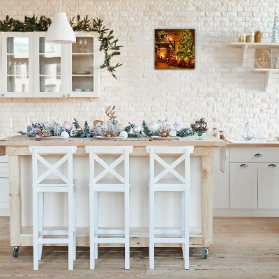 Glasuhr Quadrat Weihnachten Kamin Weihnachtsgeschenk