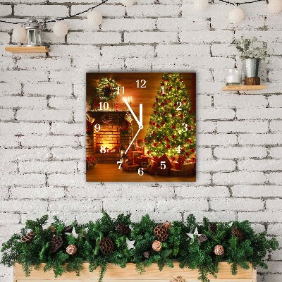 Glasuhr Quadrat Weihnachten Kamin Weihnachtsgeschenk