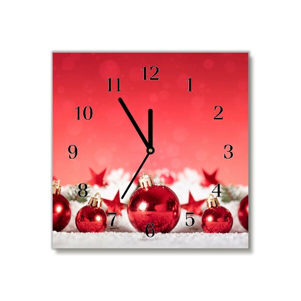 Glasuhr Quadrat Weihnachtsgeschenk Weihnachtsschnee