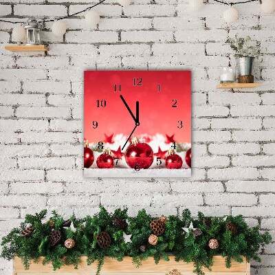 Glasuhr Quadrat Weihnachtsgeschenk Weihnachtsschnee