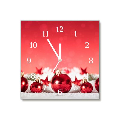 Glasuhr Quadrat Weihnachtsgeschenk Weihnachtsschnee