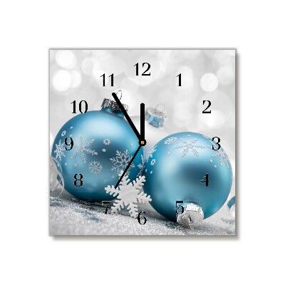 Glasuhr Quadrat Flitter Winter-Feiertags-Dekorationen