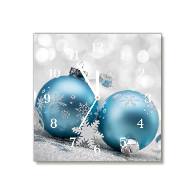 Glasuhr Quadrat Flitter Winter-Feiertags-Dekorationen