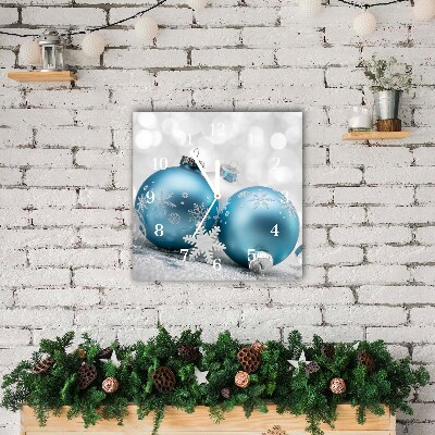 Glasuhr Quadrat Flitter Winter-Feiertags-Dekorationen