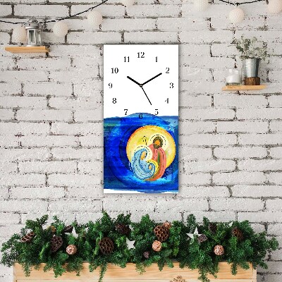 Glasuhr Vertikal Abstraction Heilige Familie Winter