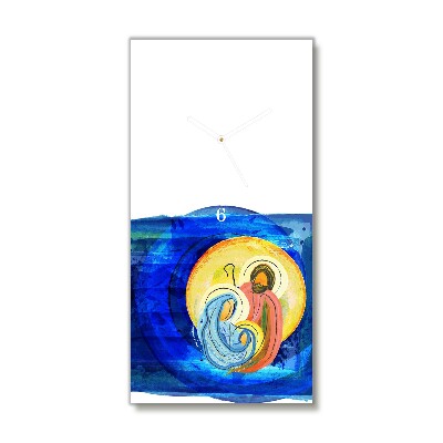 Glasuhr Vertikal Abstraction Heilige Familie Winter