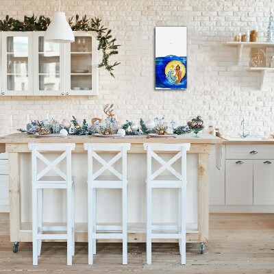 Glasuhr Vertikal Abstraction Heilige Familie Winter