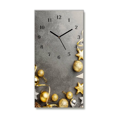 Glasuhr Vertikal Golden Stars Weihnachtsferien