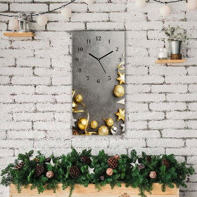 Glasuhr Vertikal Golden Stars Weihnachtsferien