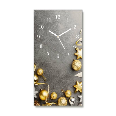 Glasuhr Vertikal Golden Stars Weihnachtsferien