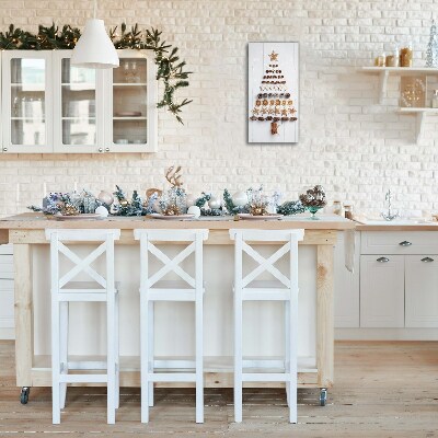 Glasuhr Vertikal Lebkuchen Christbaumschmuck