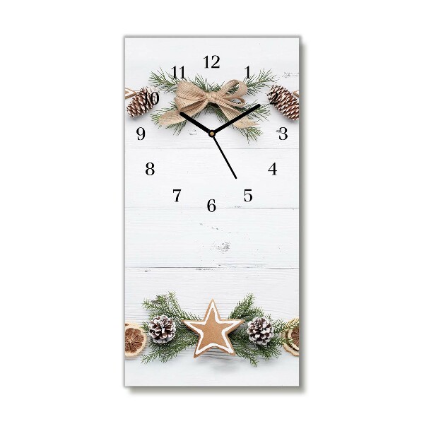 Glasuhr Vertikal Weihnachtsfeiertags-Lebkuchen