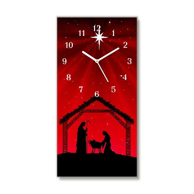 Glasuhr Vertikal Stern-Weihnachtsferien