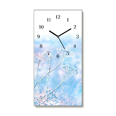 Glasuhr Vertikal Winter-Schnee-Weihnachten