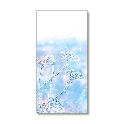 Glasuhr Vertikal Winter-Schnee-Weihnachten