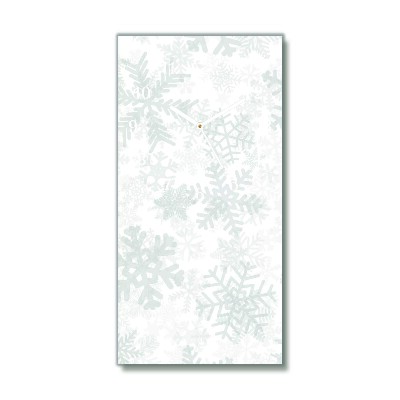 Glasuhr Vertikal Winter-Schnee-Schneeflocken